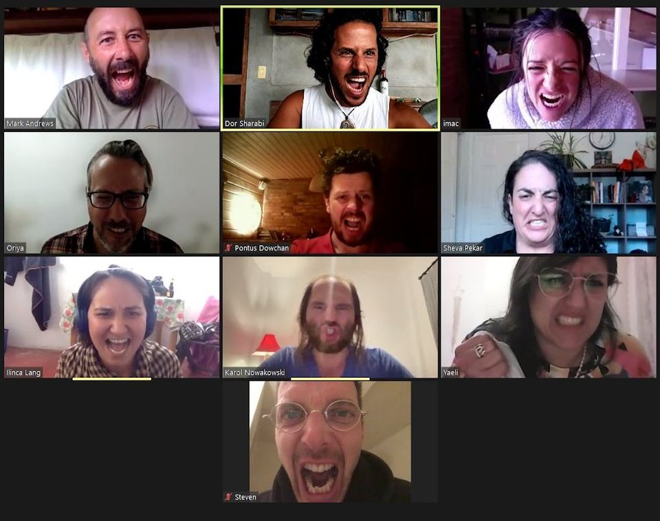 Space Holder Training participants meeting online